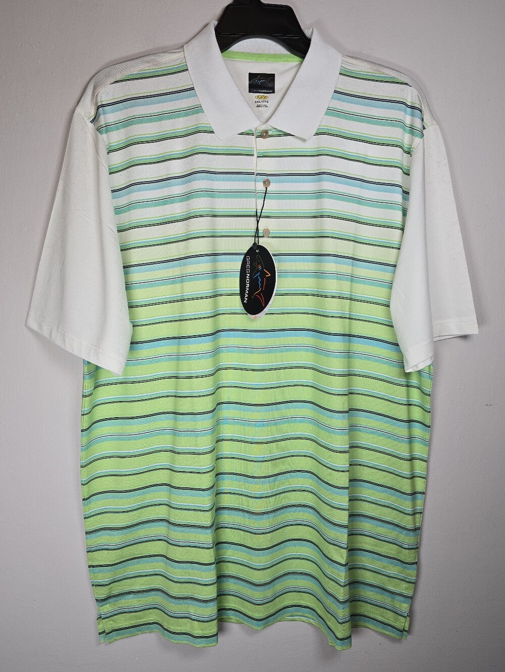 Greg Norman Mens Weather Knit Heat Protection Polo Shirt XXL Athleisure Outdoor